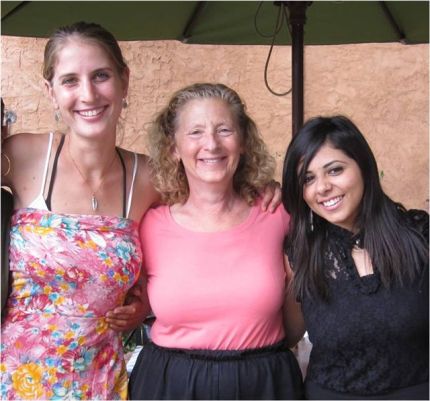 Image by: Creativity for Peace Israeli May Freed, Creativity for Peace Director Dottie Indyke, Palestinian Jwana Ghaleb 