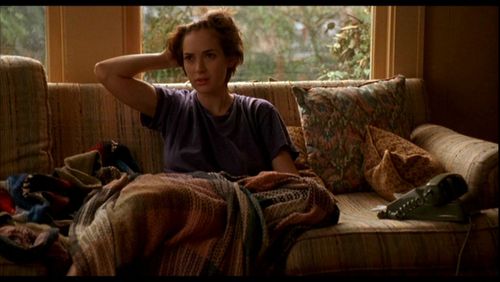 Winona Ryder's character in film Reality Bites, couching it.